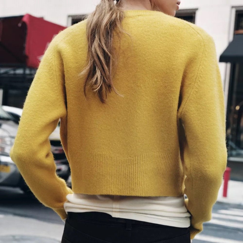 Zara soft knit crop sweater 💛 - Picture 6 of 8